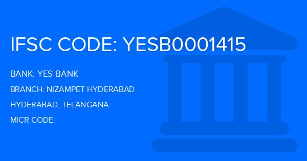 Yes Bank (YBL) Nizampet Hyderabad Branch IFSC Code