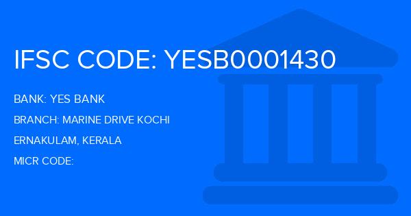 Yes Bank (YBL) Marine Drive Kochi Branch IFSC Code