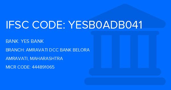 Yes Bank (YBL) Amravati Dcc Bank Belora Branch IFSC Code