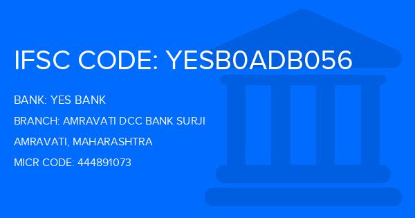 Yes Bank (YBL) Amravati Dcc Bank Surji Branch IFSC Code