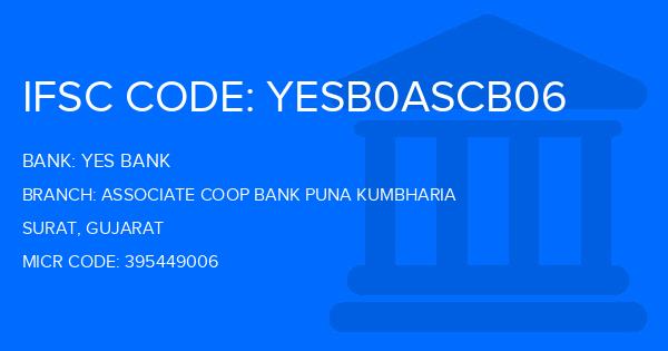 Yes Bank (YBL) Associate Coop Bank Puna Kumbharia Branch IFSC Code