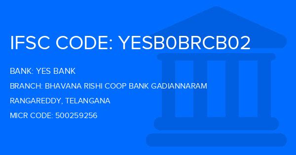 Yes Bank (YBL) Bhavana Rishi Coop Bank Gadiannaram Branch IFSC Code