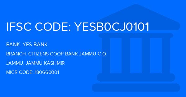 Yes Bank (YBL) Citizens Coop Bank Jammu C O Branch IFSC Code