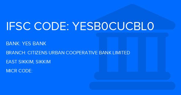 Yes Bank (YBL) Citizens Urban Cooperative Bank Limited Branch IFSC Code