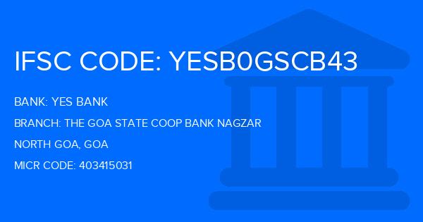 Yes Bank (YBL) The Goa State Coop Bank Nagzar Branch IFSC Code