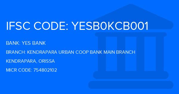 Yes Bank (YBL) Kendrapara Urban Coop Bank Main Branch