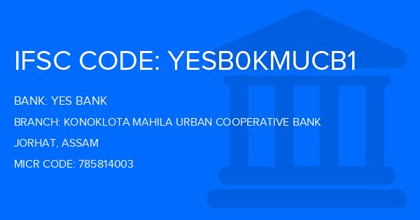 Yes Bank (YBL) Konoklota Mahila Urban Cooperative Bank Branch IFSC Code