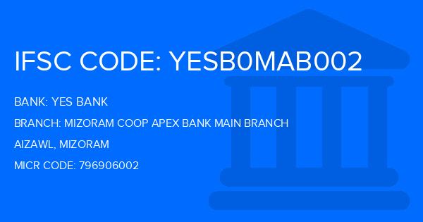 Yes Bank (YBL) Mizoram Coop Apex Bank Main Branch