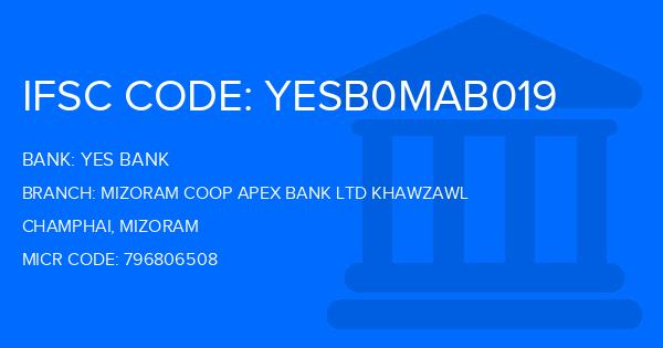 Yes Bank (YBL) Mizoram Coop Apex Bank Ltd Khawzawl Branch IFSC Code