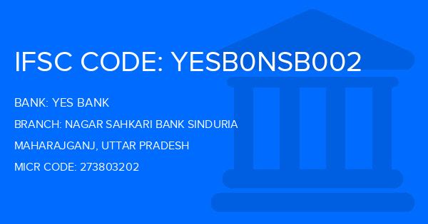 Yes Bank (YBL) Nagar Sahkari Bank Sinduria Branch IFSC Code