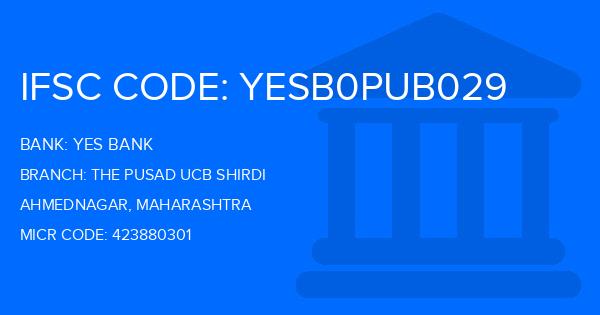 Yes Bank (YBL) The Pusad Ucb Shirdi Branch IFSC Code