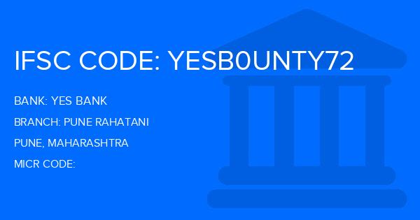 Yes Bank (YBL) Pune Rahatani Branch IFSC Code