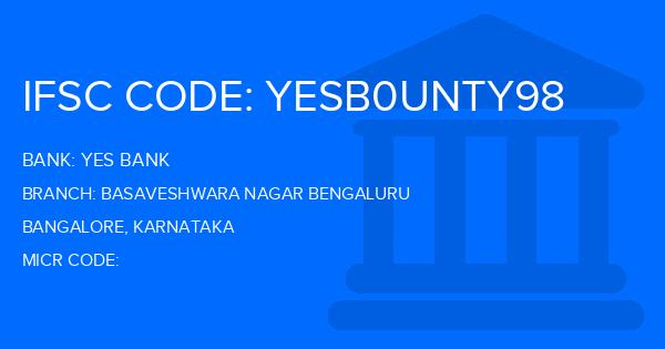 Yes Bank (YBL) Basaveshwara Nagar Bengaluru Branch IFSC Code