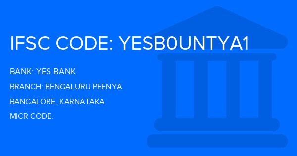 Yes Bank (YBL) Bengaluru Peenya Branch IFSC Code