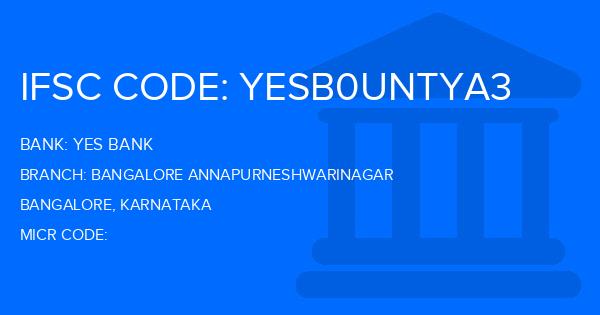 Yes Bank (YBL) Bangalore Annapurneshwarinagar Branch IFSC Code
