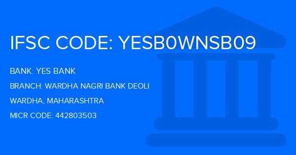Yes Bank (YBL) Wardha Nagri Bank Deoli Branch IFSC Code