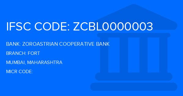 Zoroastrian Cooperative Bank Fort Branch IFSC Code