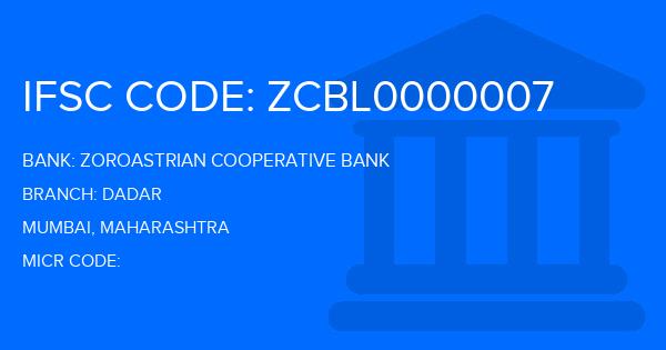 Zoroastrian Cooperative Bank Dadar Branch IFSC Code