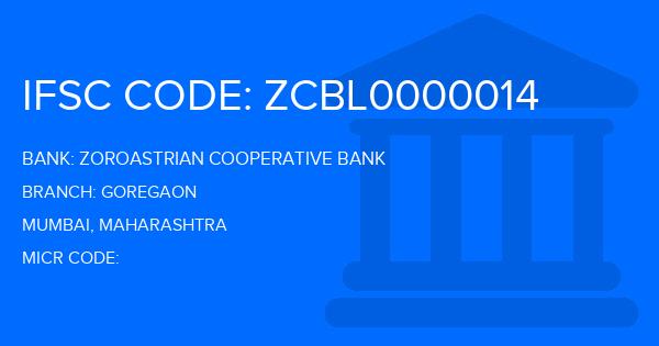 Zoroastrian Cooperative Bank Goregaon Branch IFSC Code