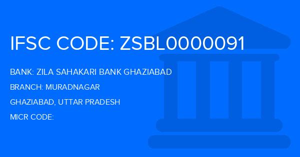 Zila Sahakari Bank Ghaziabad Muradnagar Branch IFSC Code