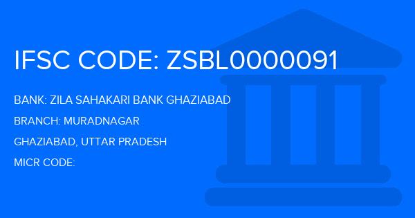 Zila Sahakari Bank Ghaziabad Muradnagar Branch IFSC Code