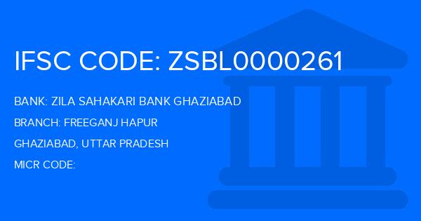 Zila Sahakari Bank Ghaziabad Freeganj Hapur Branch IFSC Code