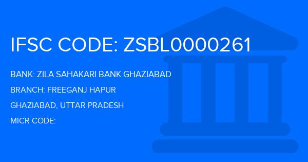 Zila Sahakari Bank Ghaziabad Freeganj Hapur Branch IFSC Code