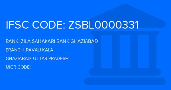 Zila Sahakari Bank Ghaziabad Ravali Kala Branch IFSC Code